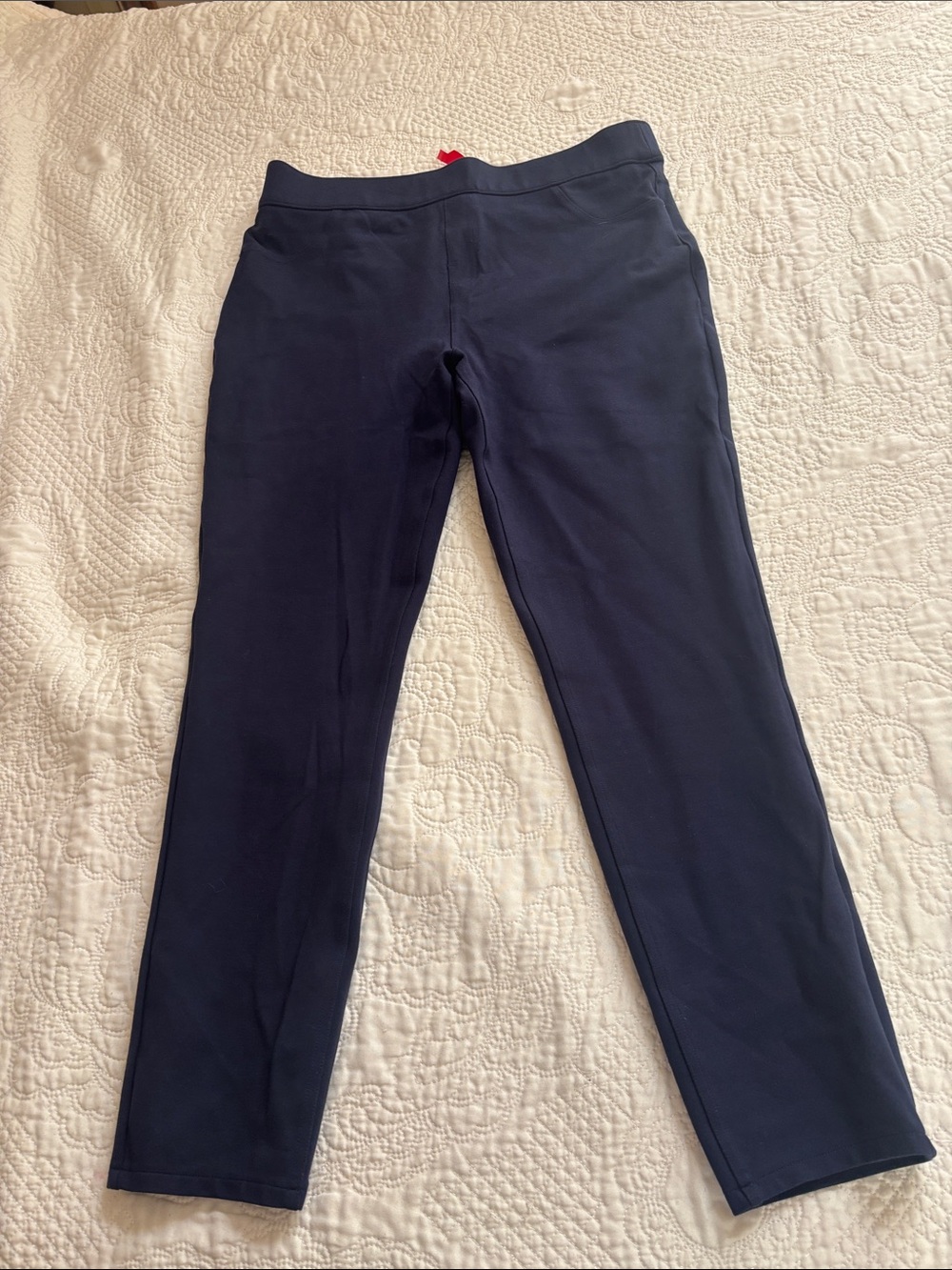 Spanx blue (medium navy) size XL ankle jean style pant